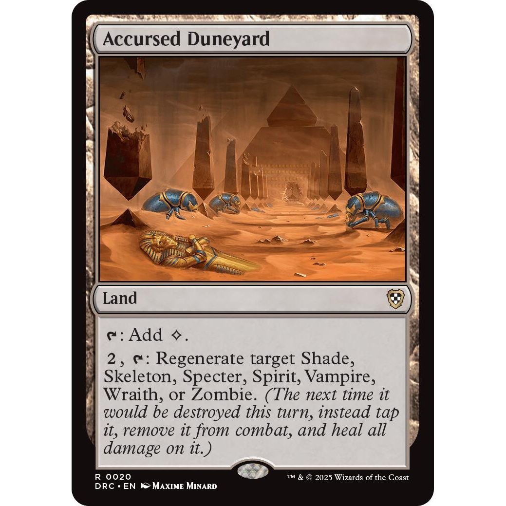 Image for Accursed Duneyard (20) (DRC) - Magic: The Gathering
