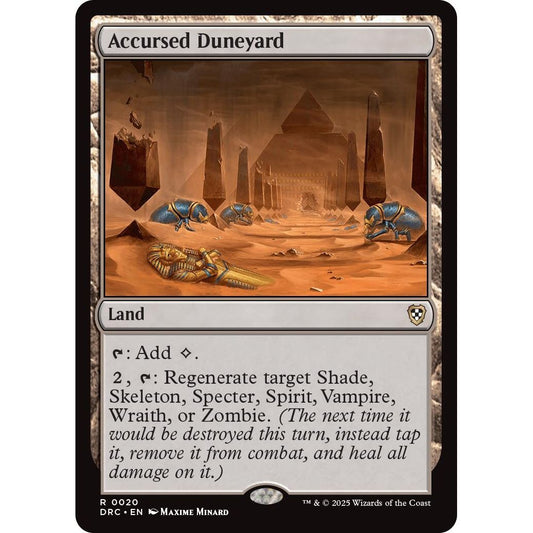 Image for Accursed Duneyard (20) (DRC) - Magic: The Gathering