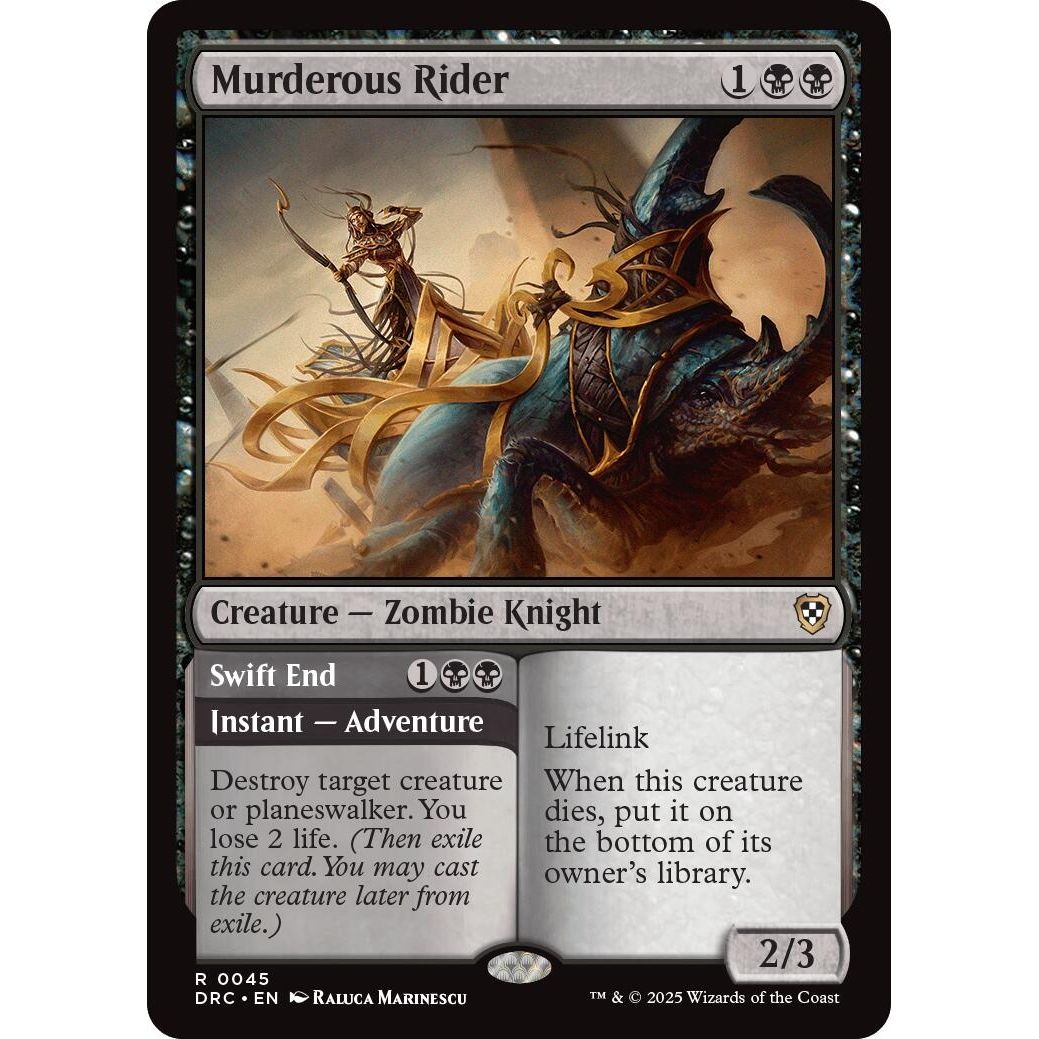 Image for Murderous Rider (45) (DRC) - Magic: The Gathering