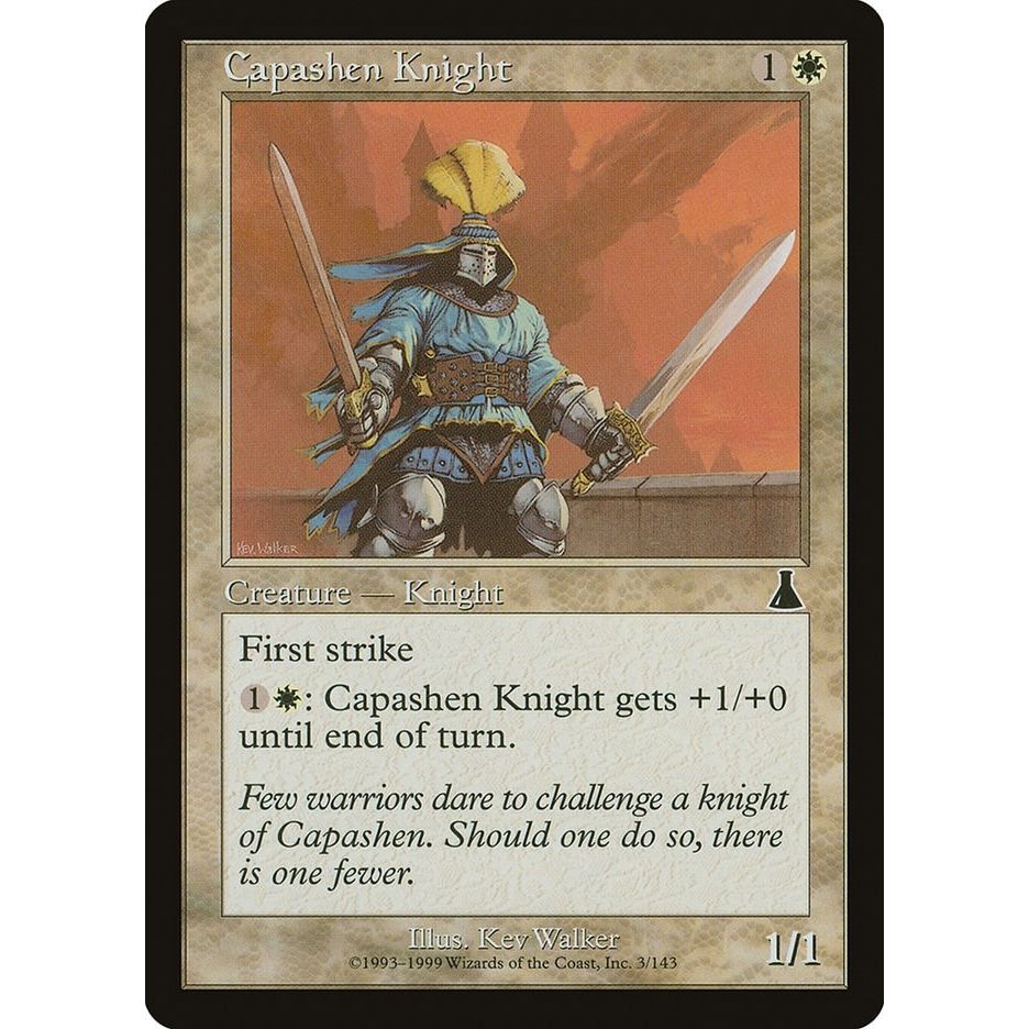 Image for Capashen Knight (3) (UDS) - Magic: The Gathering