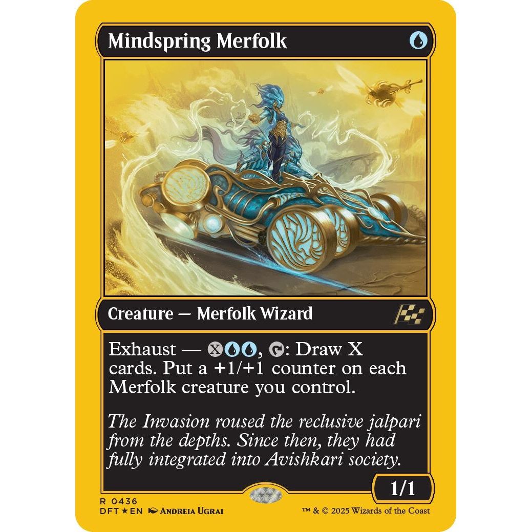 Image for Mindspring Merfolk (First-Place Foil) (436) (DFT) - Magic: The Gathering