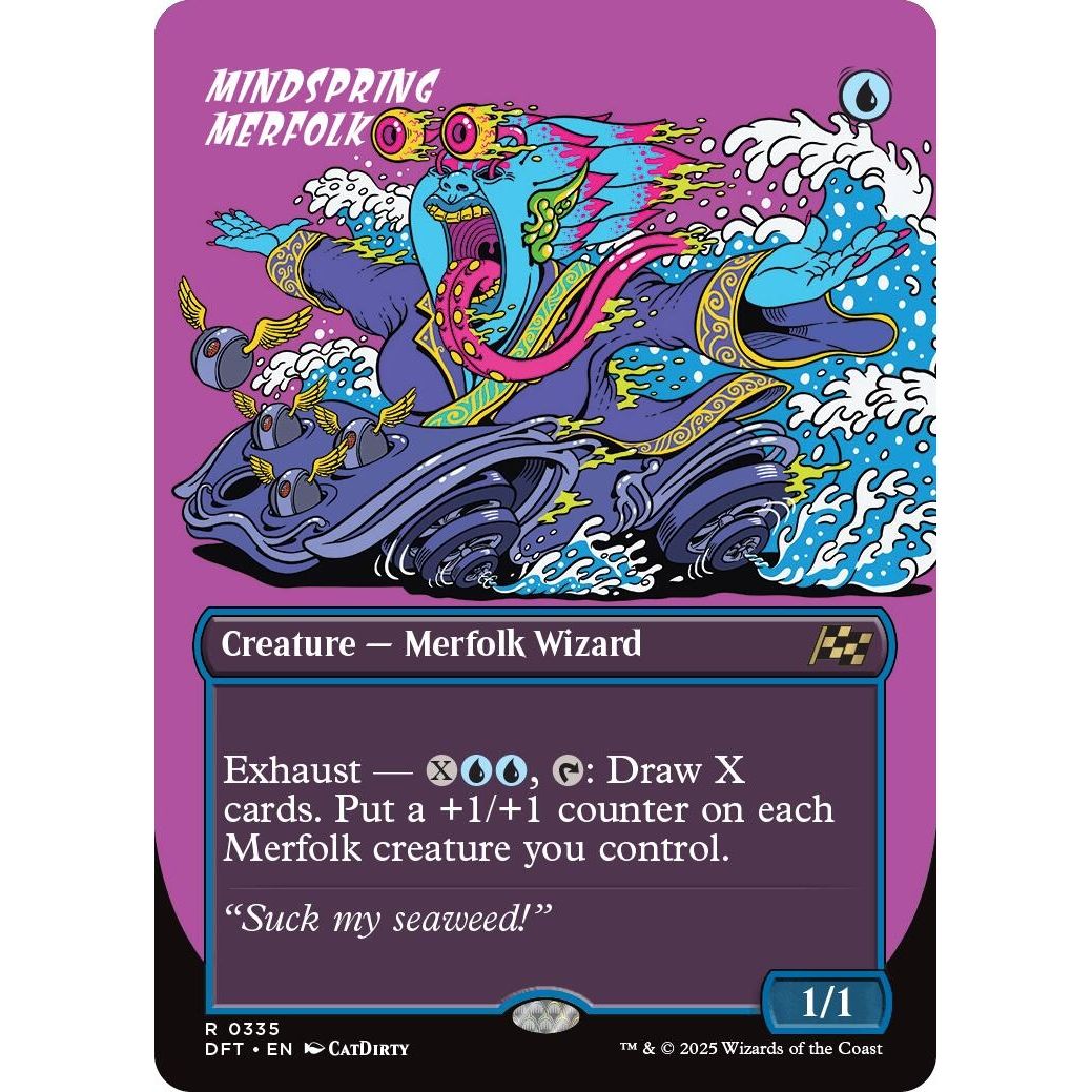 Image for Mindspring Merfolk (Borderless) (335) (DFT) - Magic: The Gathering