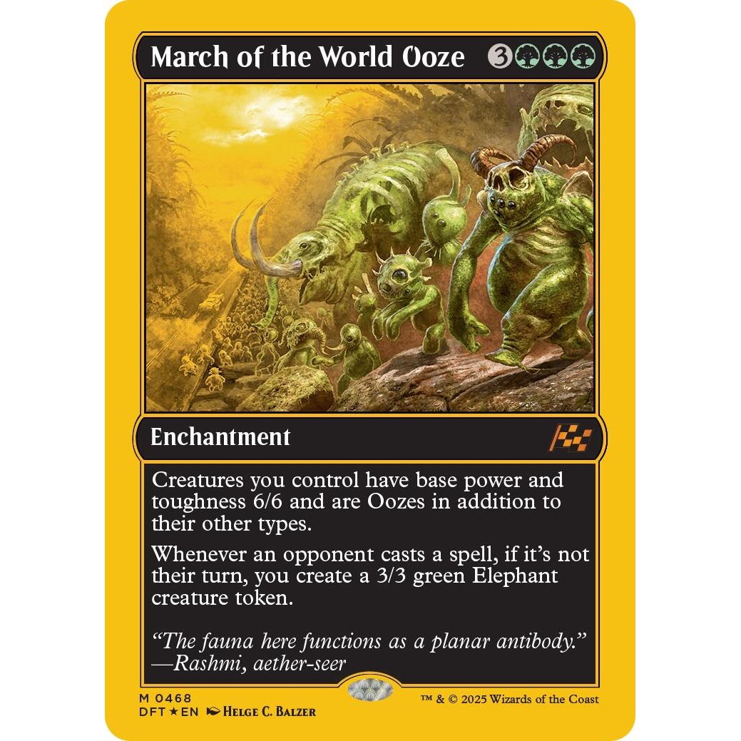Image for March of the World Ooze (First-Place Foil) (468) (DFT) - Magic: The Gathering