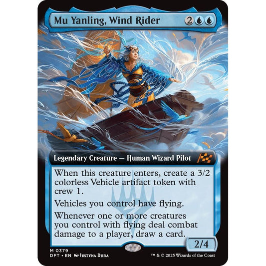 Image for Mu Yanling, Wind Rider (Extended Art) (379) (DFT) - Magic: The Gathering