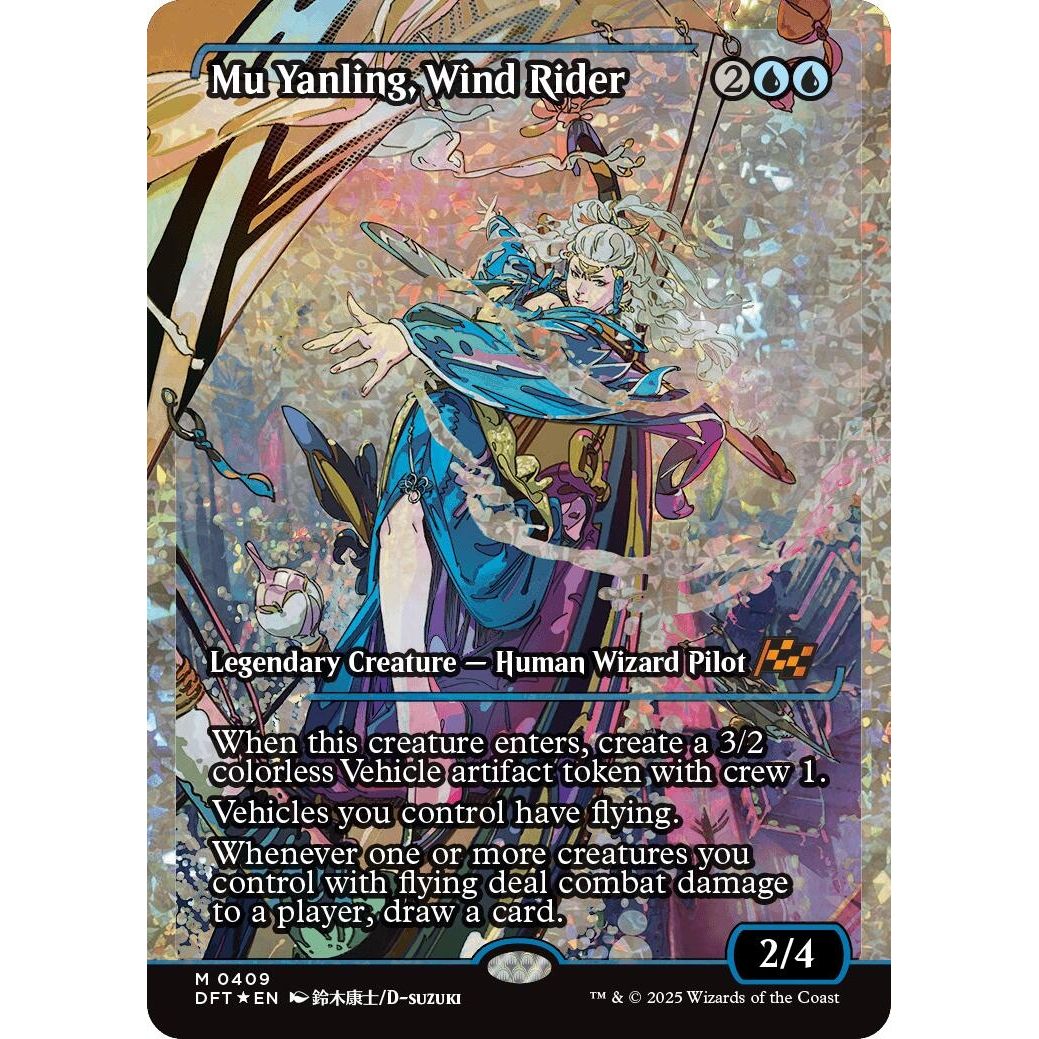 Image for Mu Yanling, Wind Rider (Showcase) (Fracture Foil) (409) (DFT) - Magic: The Gathering