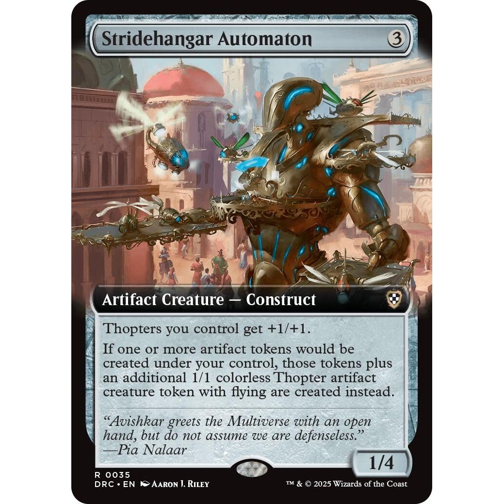 Image for Stridehangar Automaton (Extended Art) (35) (DRC) - Magic: The Gathering
