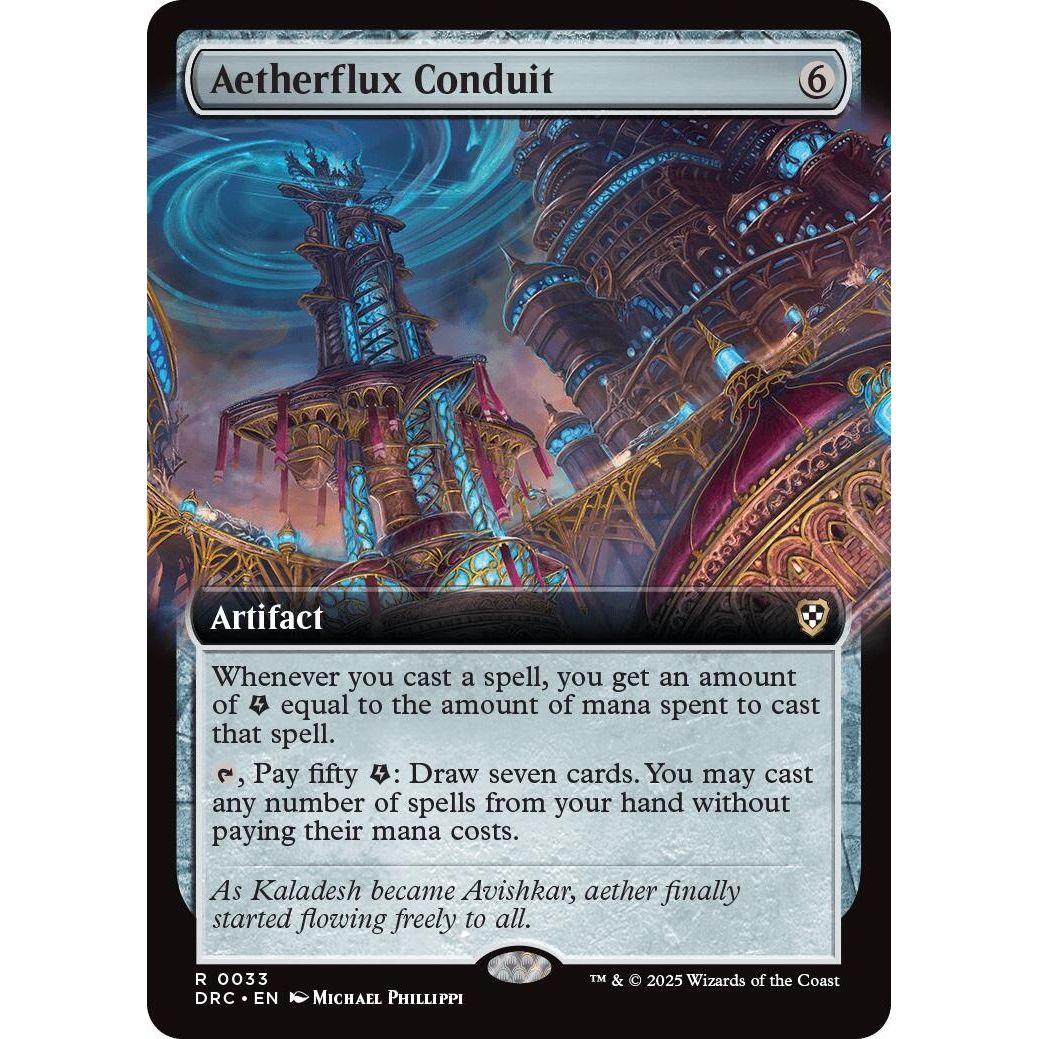 Image for Aetherflux Conduit (Extended Art) (33) (DRC) - Magic: The Gathering