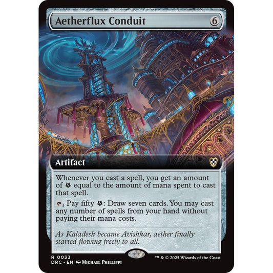 Image for Aetherflux Conduit (Extended Art) (33) (DRC) - Magic: The Gathering