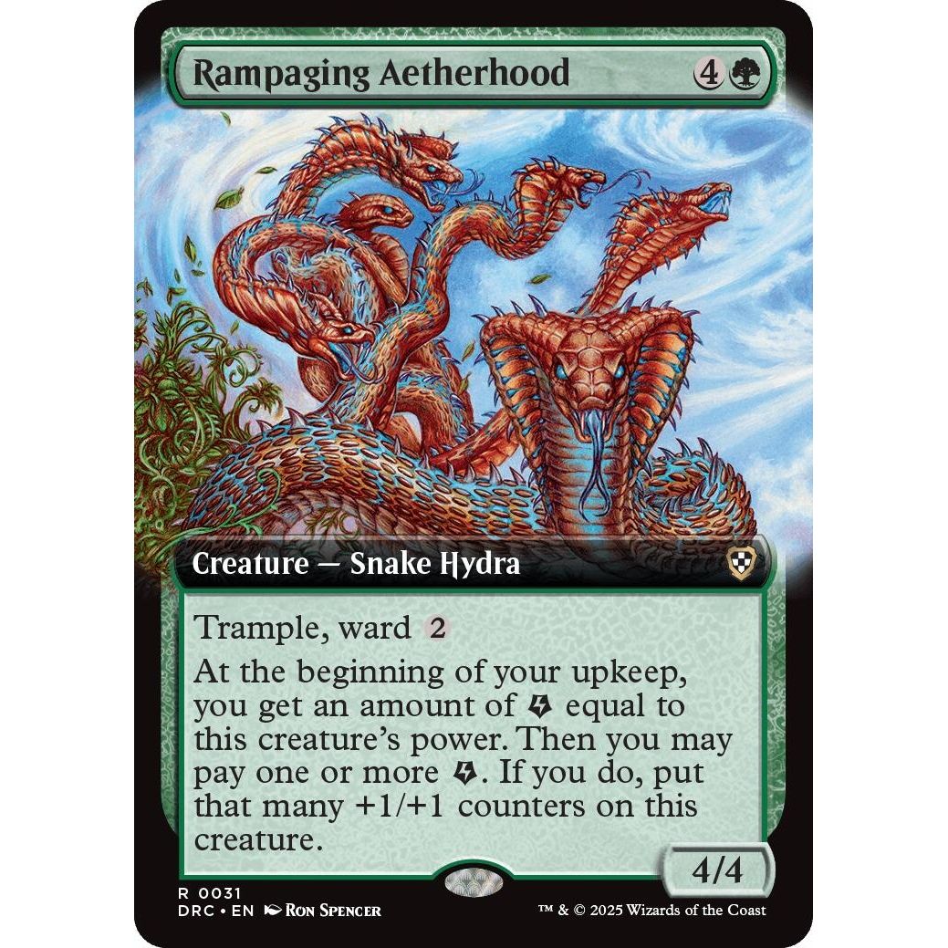 Image for Rampaging Aetherhood (Extended Art) (31) (DRC) - Magic: The Gathering