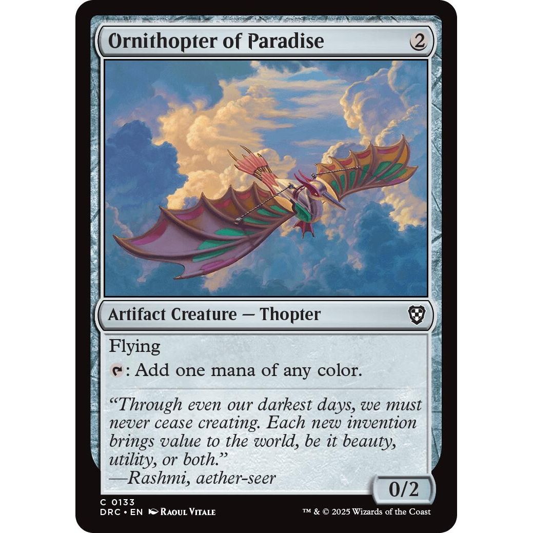 Image for Ornithopter of Paradise (133) (DRC) - Magic: The Gathering