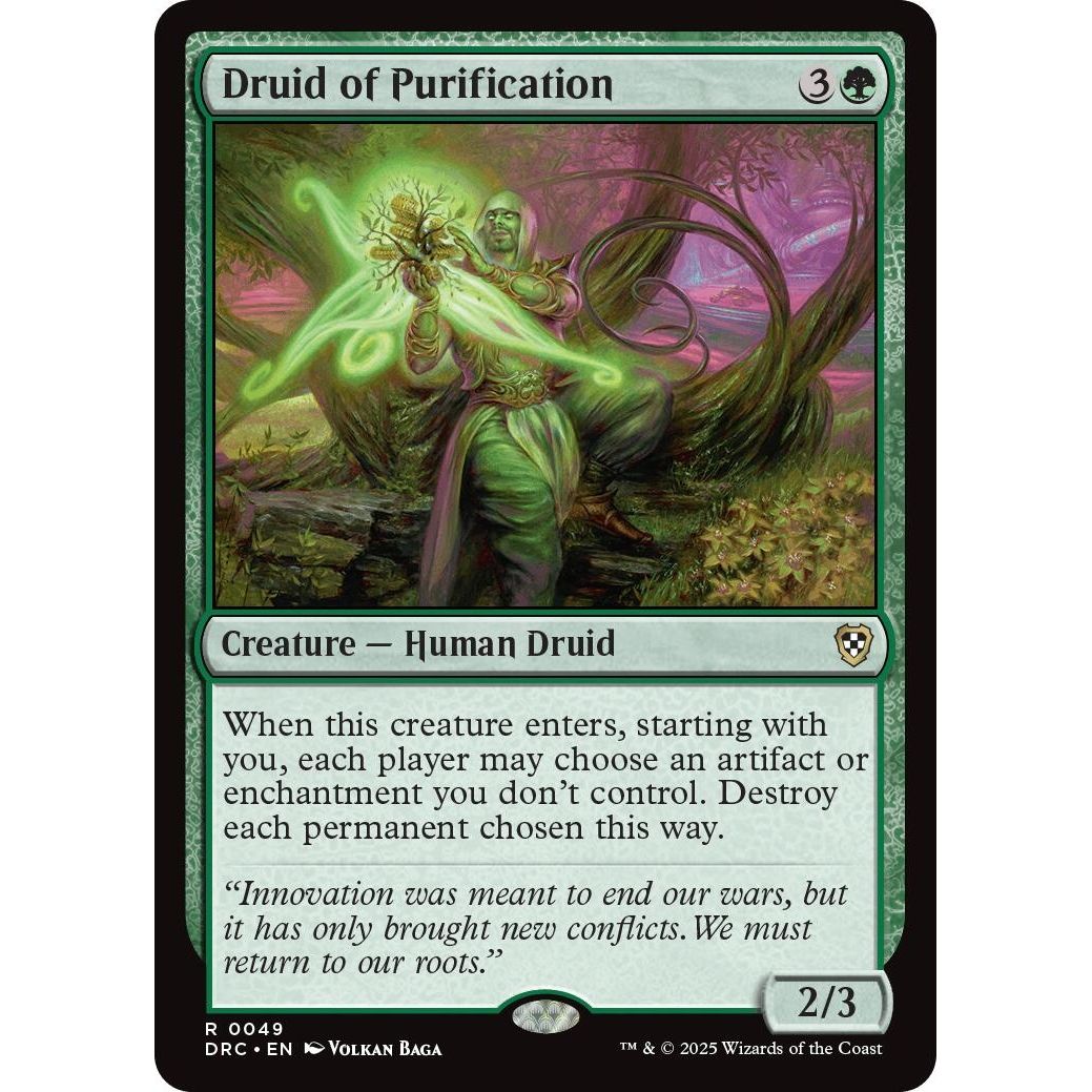 Image for Druid of Purification (49) (DRC) - Magic: The Gathering