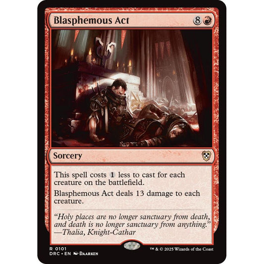 Image for Blasphemous Act (101) (DRC) - Magic: The Gathering