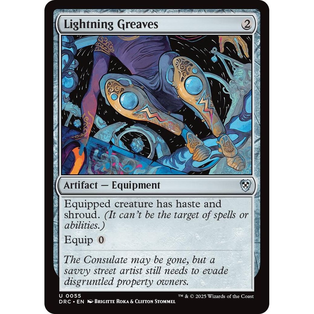 Image for Lightning Greaves (55) (DRC) - Magic: The Gathering