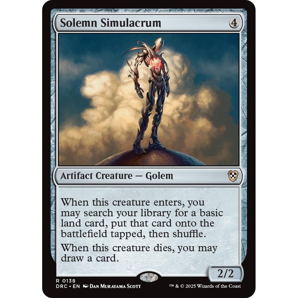Image for Solemn Simulacrum (138) (DRC) - Magic: The Gathering