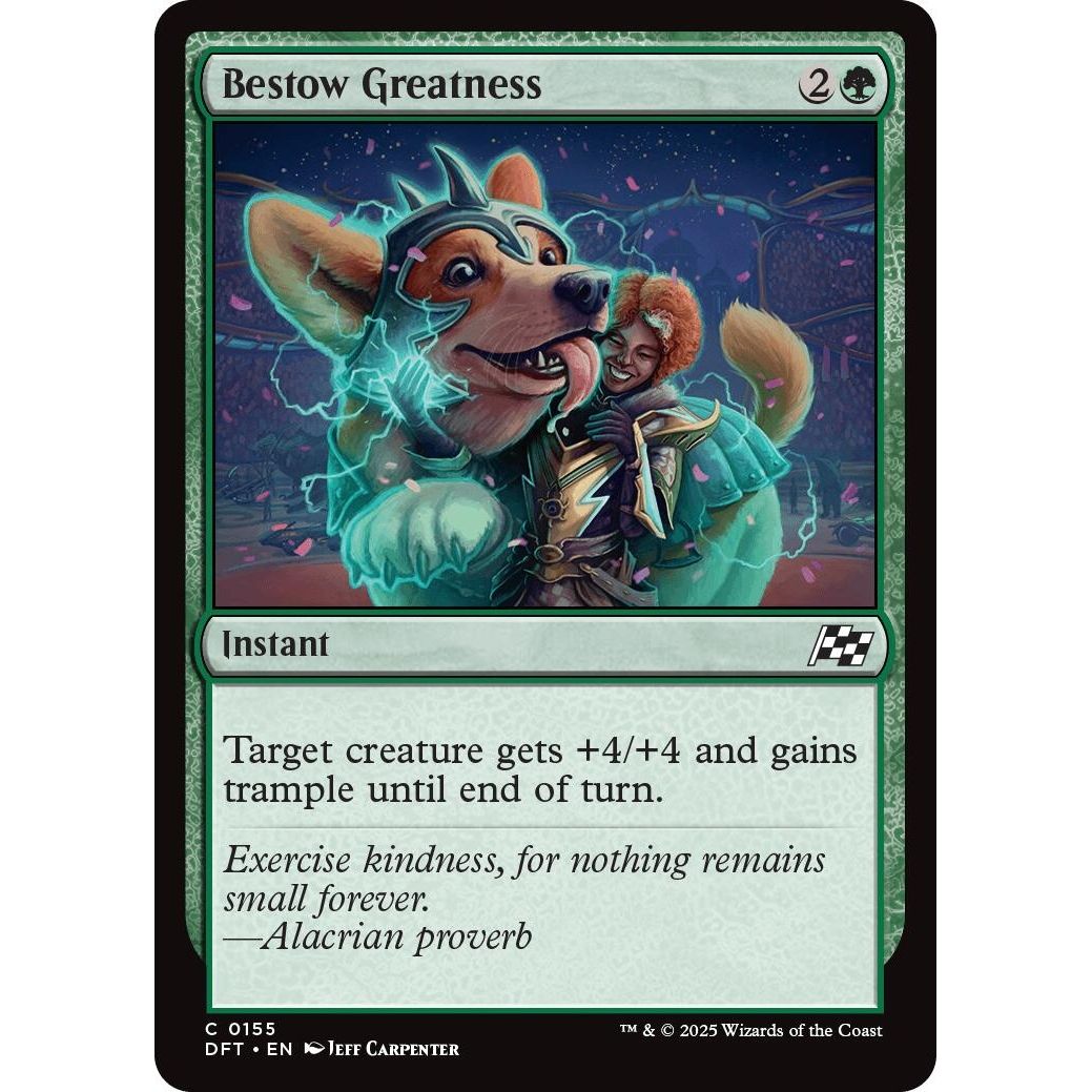 Image for Bestow Greatness (155) (DFT) - Magic: The Gathering