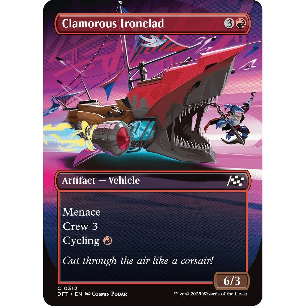 Image for Clamorous Ironclad (Borderless) (312) (DFT) - Magic: The Gathering