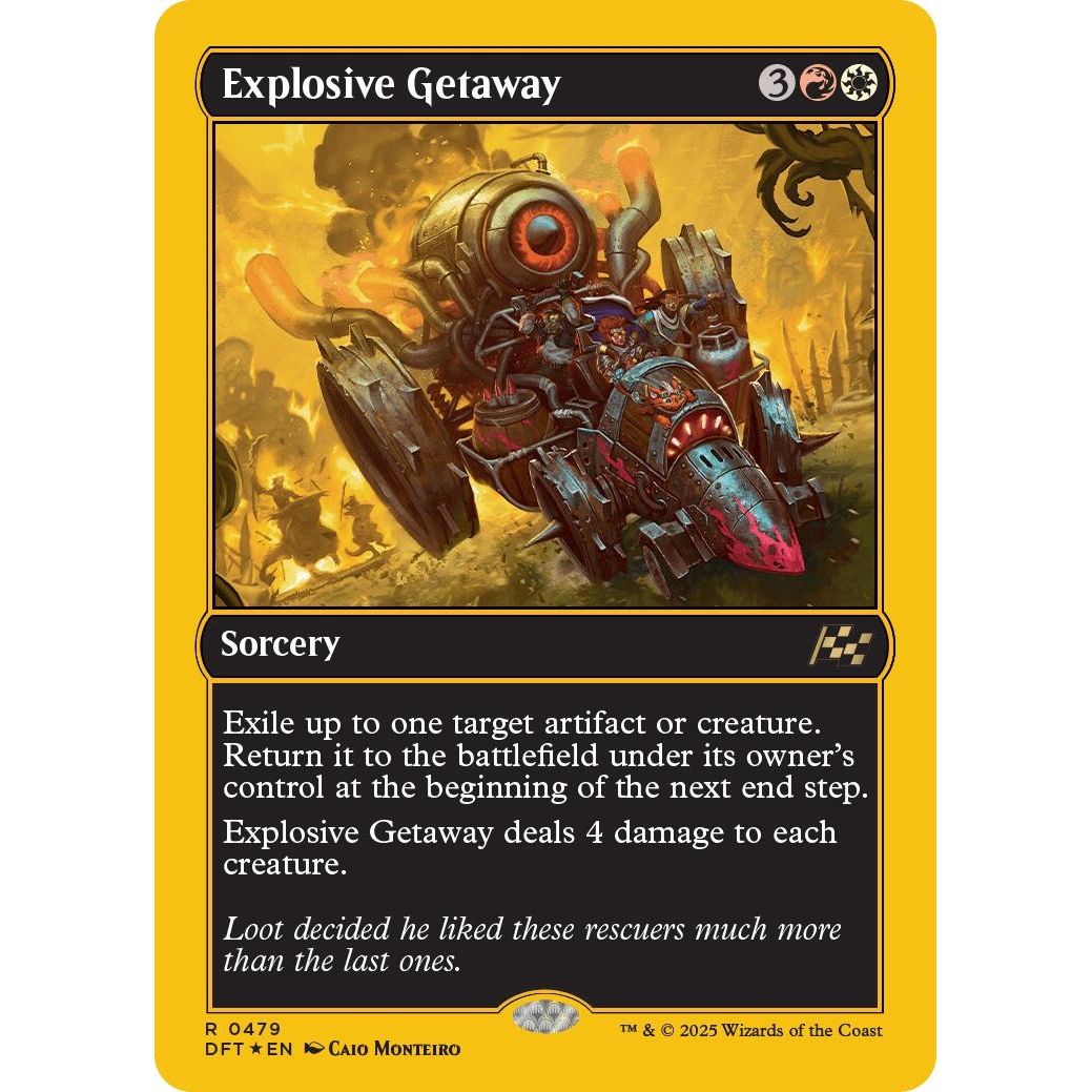 Image for Explosive Getaway (First-Place Foil) (479) (DFT) - Magic: The Gathering