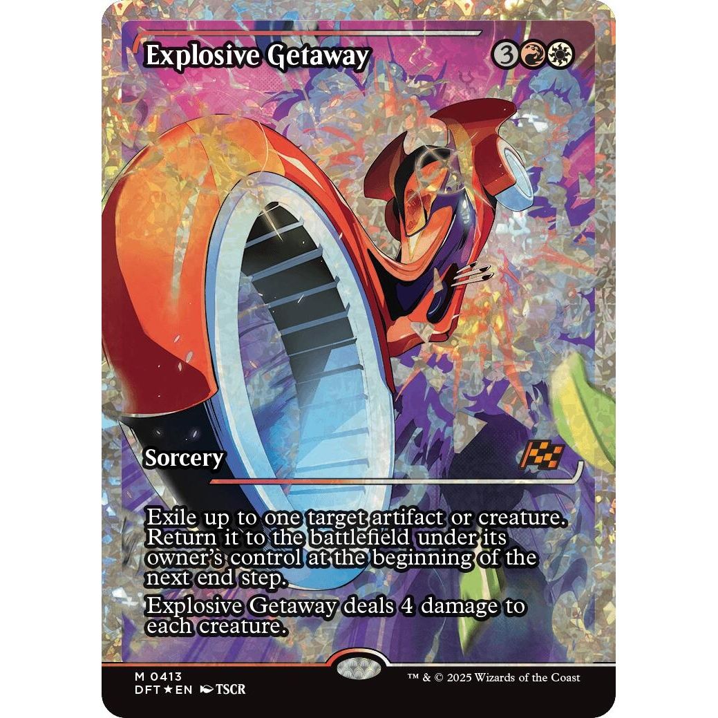 Image for Explosive Getaway (Showcase) (Fracture Foil) (413) (DFT) - Magic: The Gathering