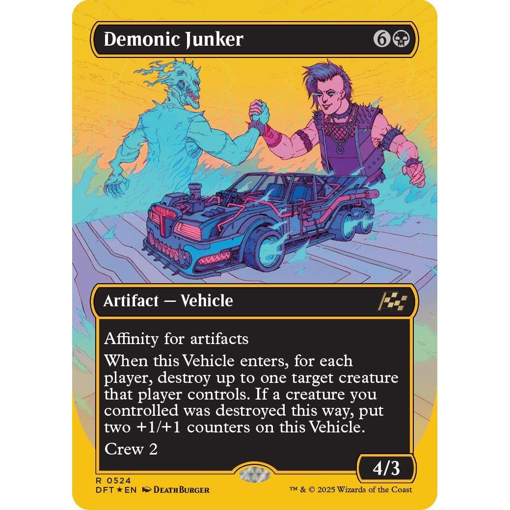 Image for Demonic Junker (Borderless) (First-Place Foil) (524) (DFT) - Magic: The Gathering
