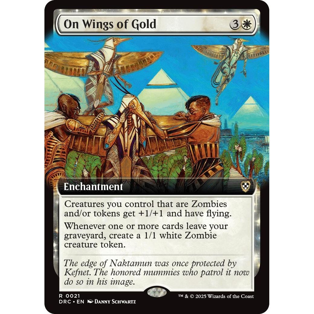 Image for On Wings of Gold (Extended Art) (21) (DRC) - Magic: The Gathering