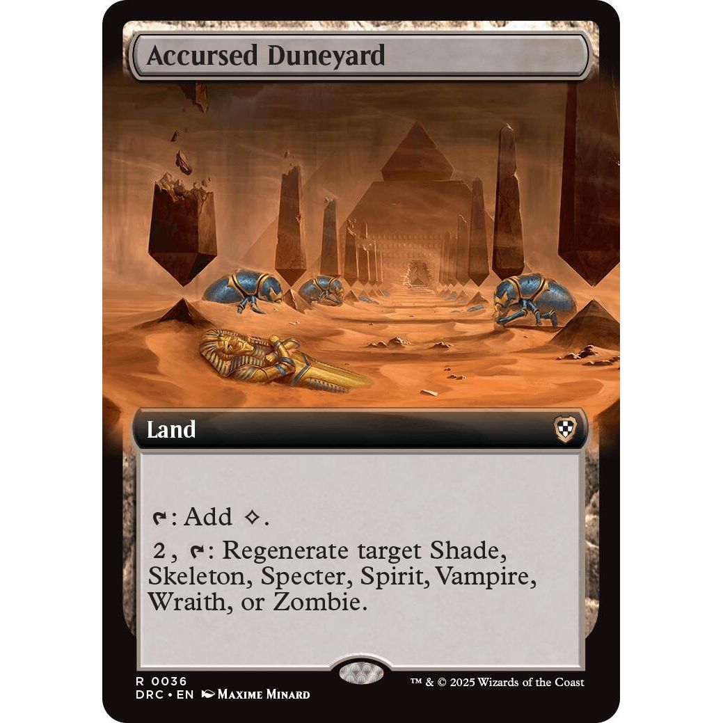Image for Accursed Duneyard (Extended Art) (36) (DRC) - Magic: The Gathering