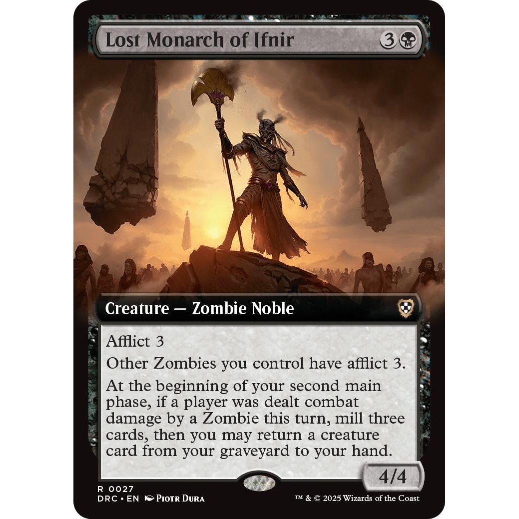 Image for Lost Monarch of Ifnir (Extended Art) (27) (DRC) - Magic: The Gathering