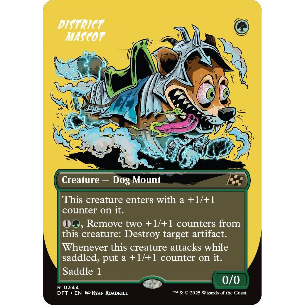 Image for District Mascot (Borderless) (344) (DFT) - Magic: The Gathering