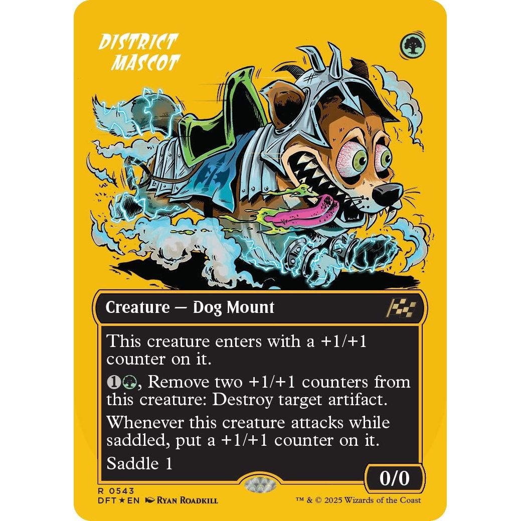 Image for District Mascot (Borderless) (First-Place Foil) (543) (DFT) - Magic: The Gathering
