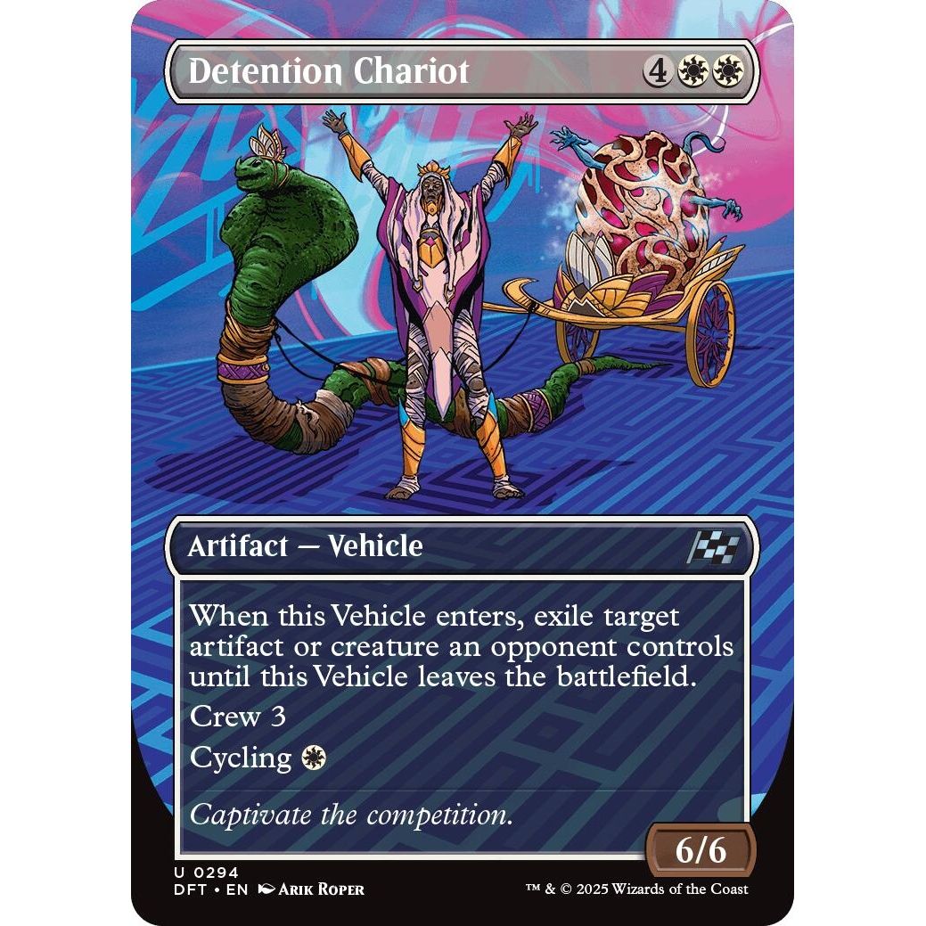 Image for Detention Chariot (Borderless) (294) (DFT) - Magic: The Gathering