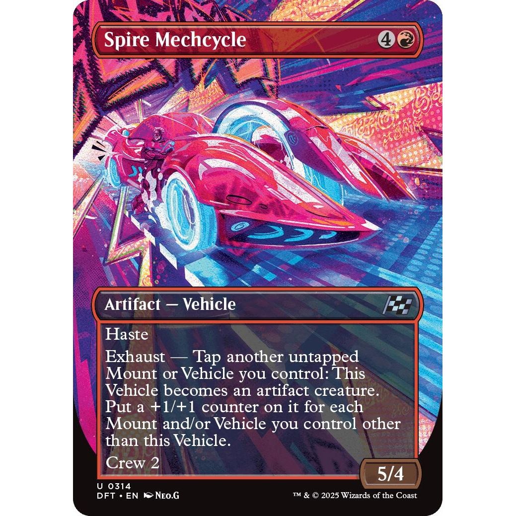 Image for Spire Mechcycle (Borderless) (314) (DFT) - Magic: The Gathering