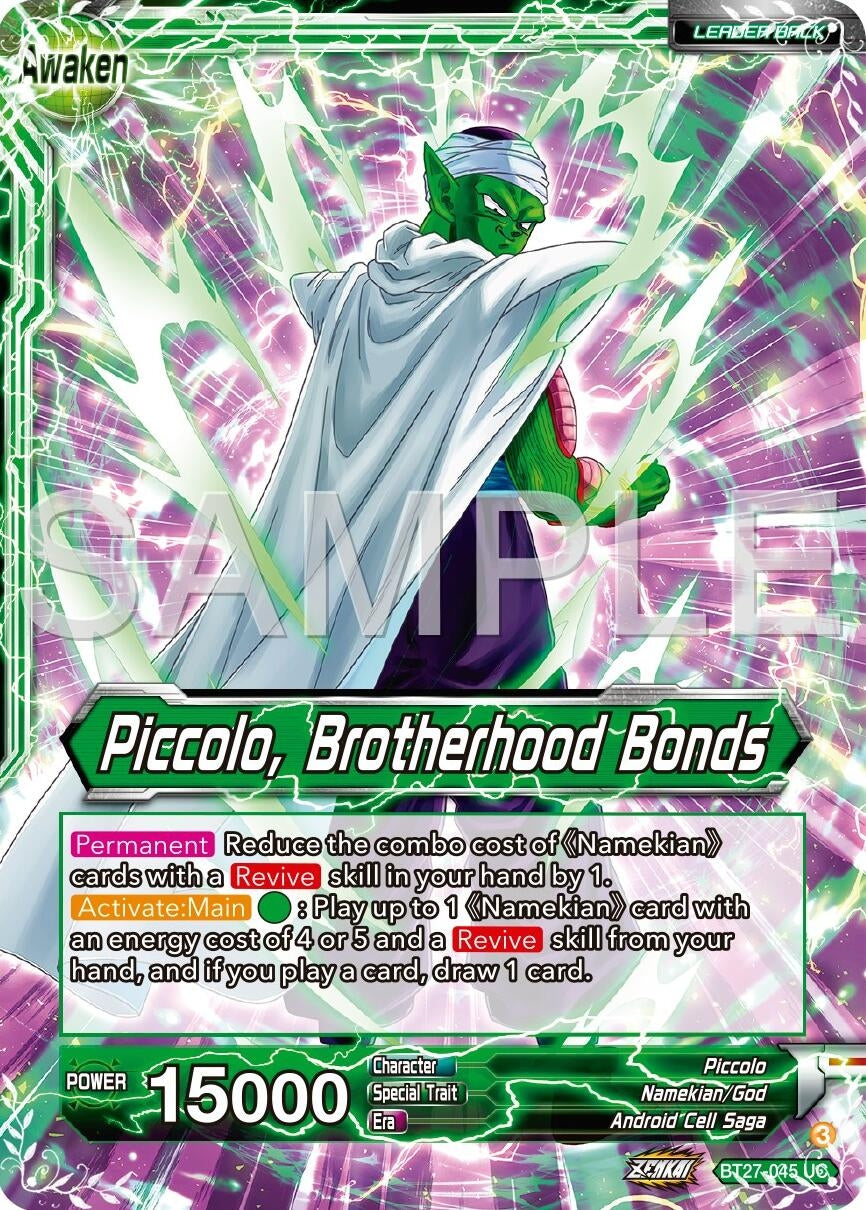 Image for Piccolo // Piccolo, Brotherhood Bonds (BT27-045) (BT27) - Dragon Ball Super: Masters