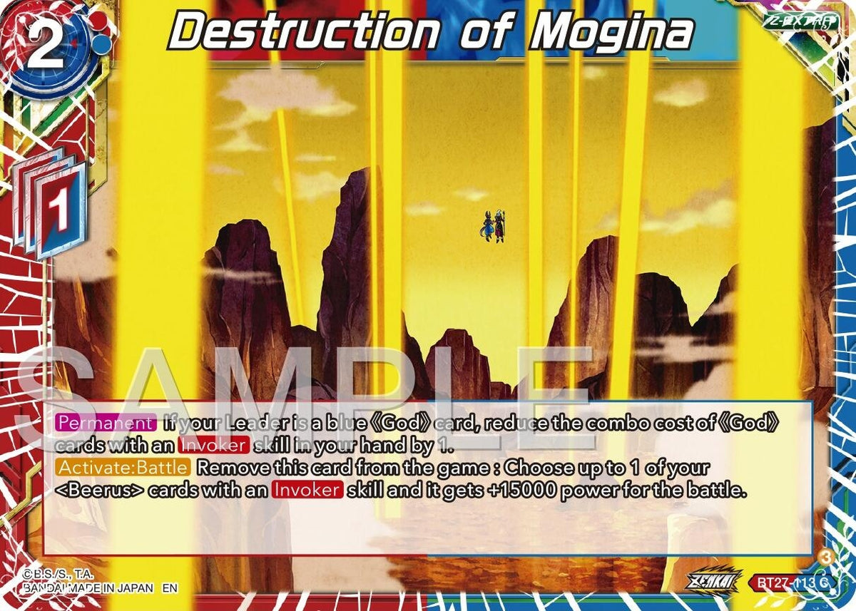Image for Destruction of Mogina (BT27-113) (BT27) - Dragon Ball Super: Masters