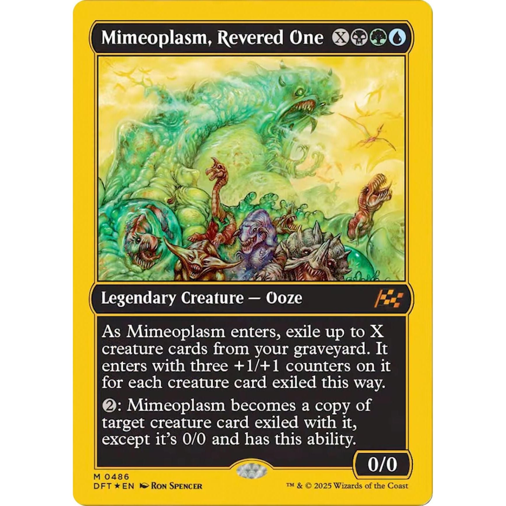 Image for Mimeoplasm, Revered One (First-Place Foil) (486) (DFT) - Magic: The Gathering