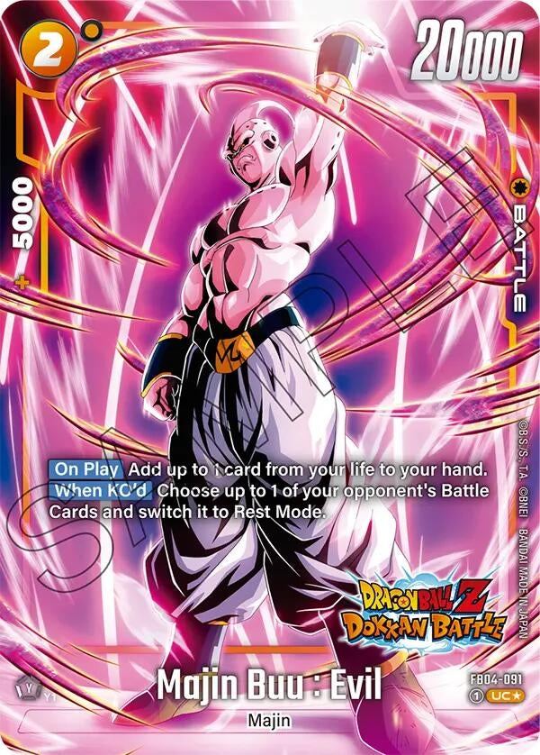 Image for Majin Buu : Evil - FB04-091 (Dragon Ball Z Dokkan Battle Alternate Art) (FB04-091) (FB04_AR) - Dragon Ball Super: Fusion World