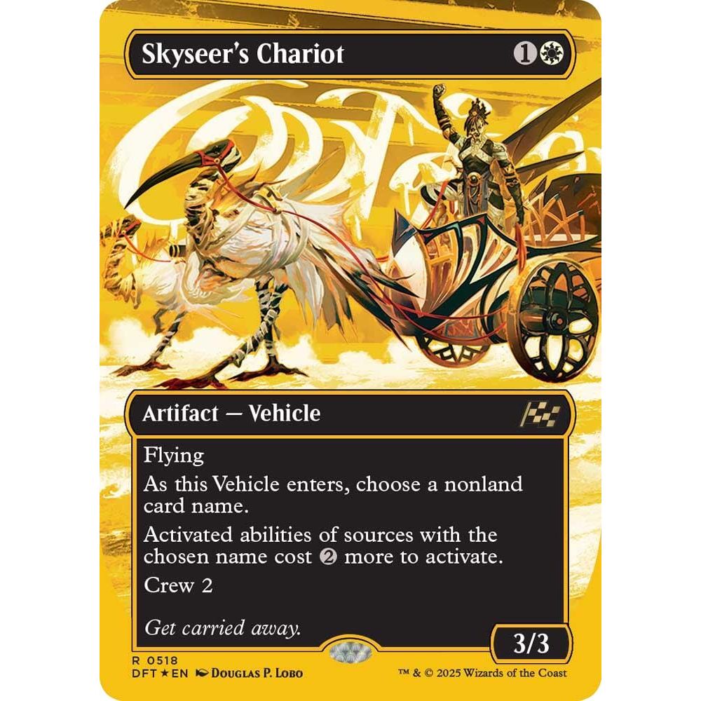 Image for Skyseer's Chariot (Borderless) (First-Place Foil) (518) (DFT) - Magic: The Gathering
