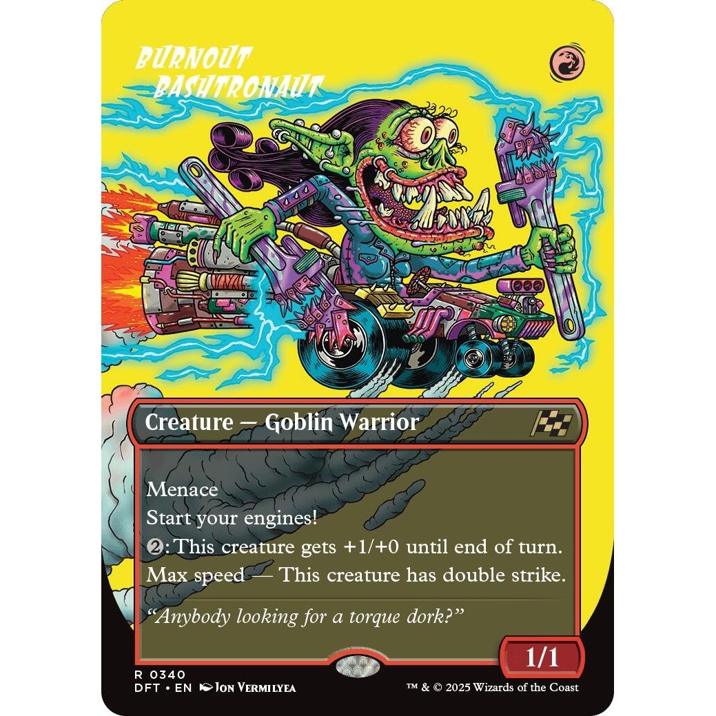 Image for Burnout Bashtronaut (Borderless) (340) (DFT) - Magic: The Gathering