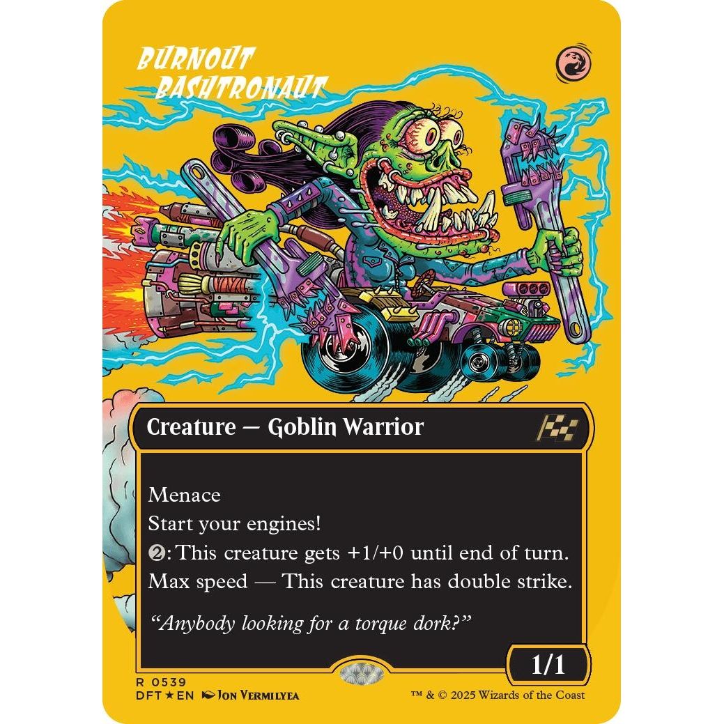 Image for Burnout Bashtronaut (Borderless) (First-Place Foil) (539) (DFT) - Magic: The Gathering