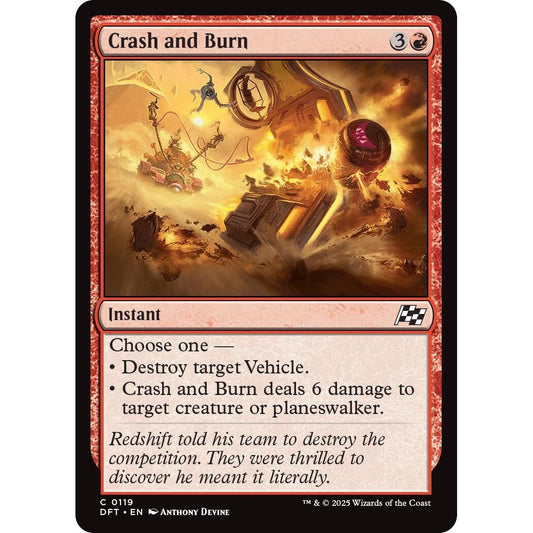 Image for Crash and Burn (119) (DFT) - Magic: The Gathering