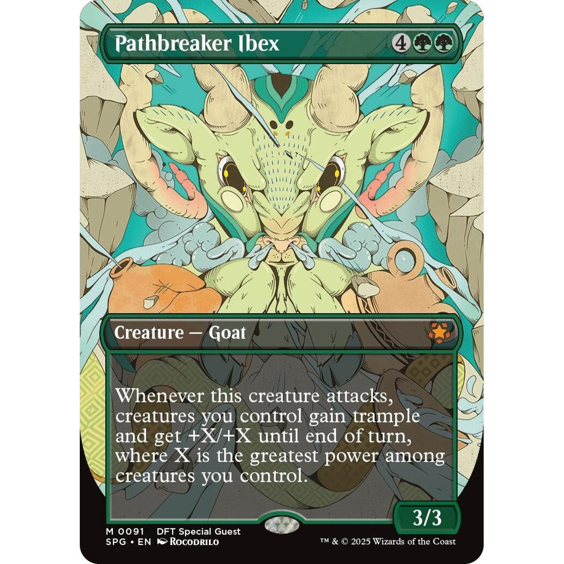 Image for Pathbreaker Ibex (Borderless) (91) (SPG) - Magic: The Gathering