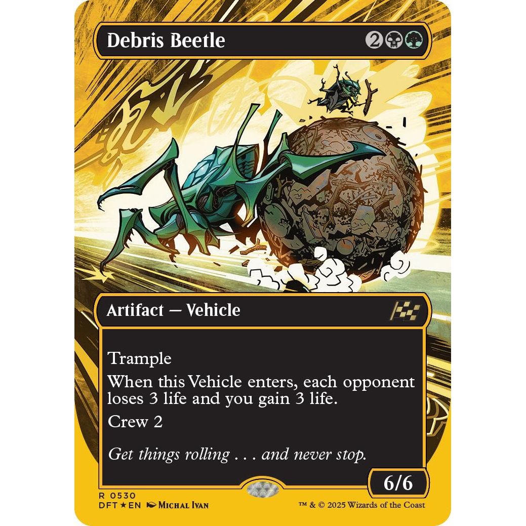 Image for Debris Beetle (Borderless) (First-Place Foil) (530) (DFT) - Magic: The Gathering