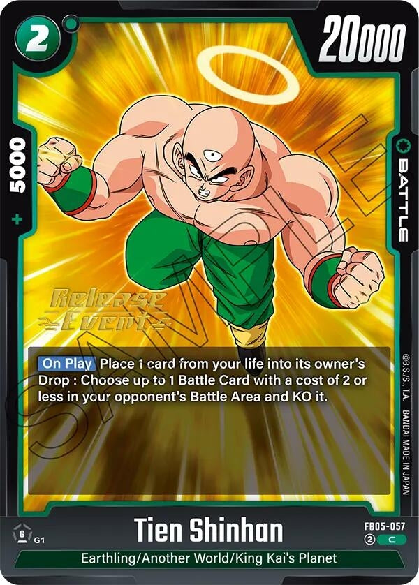 Image for Tien Shinhan - FB05-057 (FB05-057) (FB05_PR) - Dragon Ball Super: Fusion World