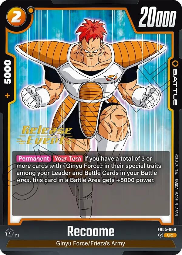 Image for Recoome (FB05-089) (FB05_PR) - Dragon Ball Super: Fusion World
