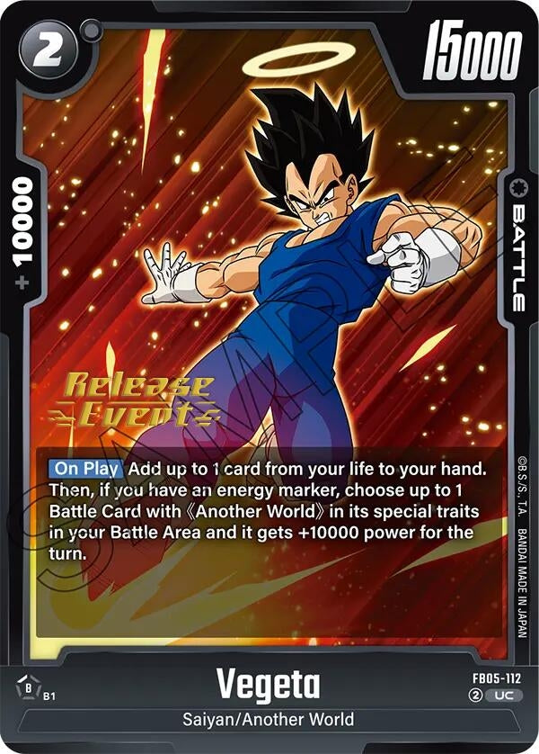 Image for Vegeta - FB05-112 (FB05-112) (FB05_PR) - Dragon Ball Super: Fusion World