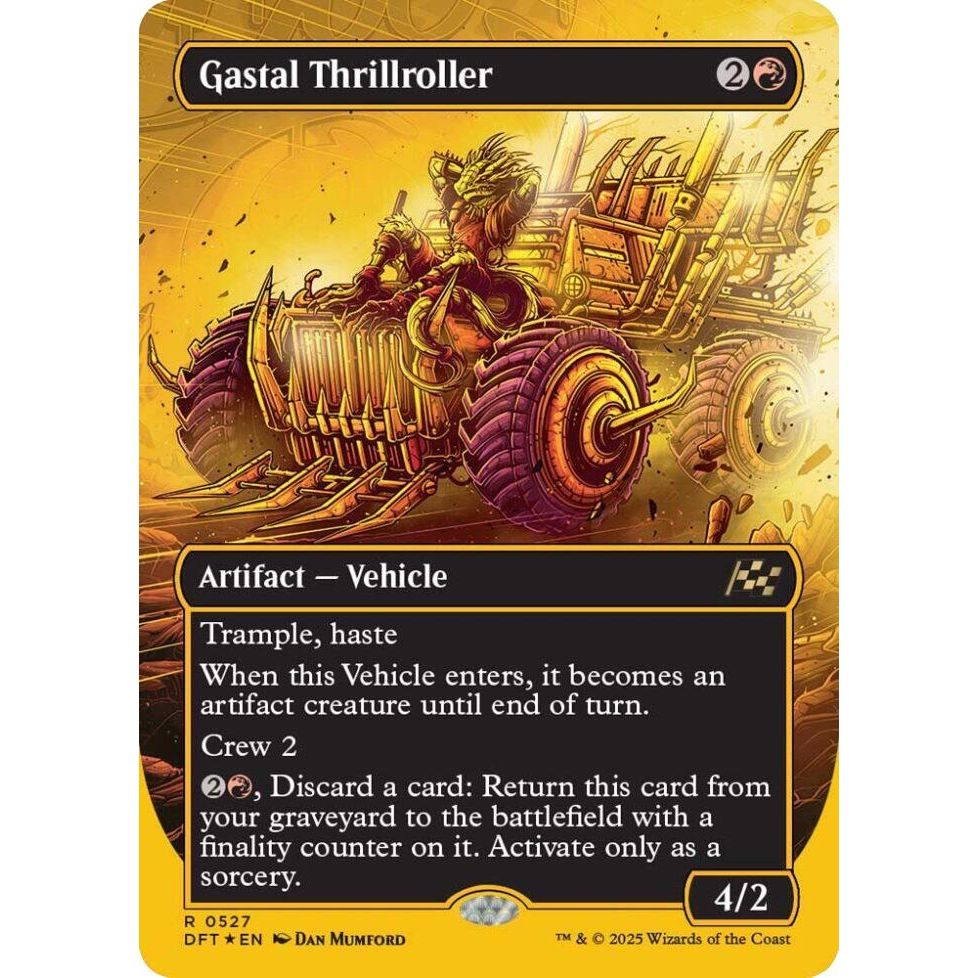 Image for Gastal Thrillroller (Borderless) (First-Place Foil) (527) (DFT) - Magic: The Gathering