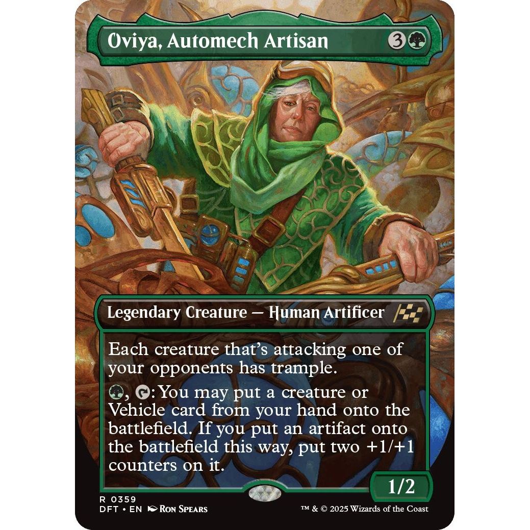 Image for Oviya, Automech Artisan (Borderless) (359) (DFT) - Magic: The Gathering