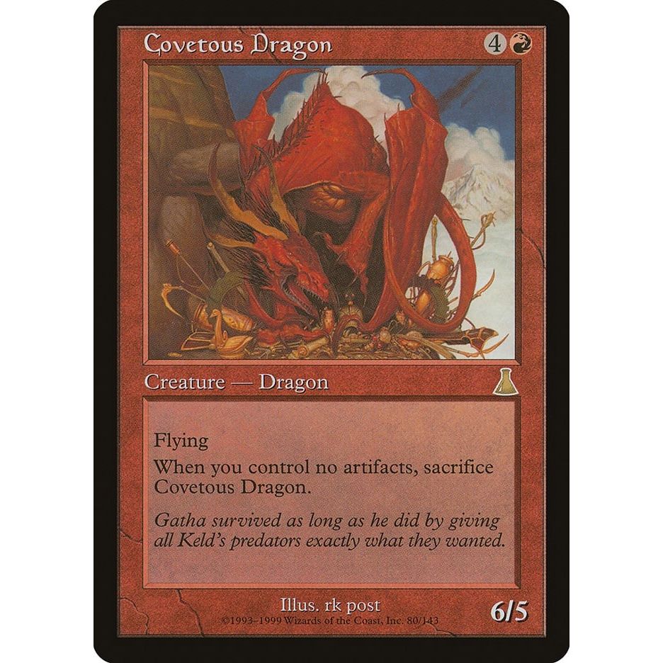 Image for Covetous Dragon (80) (UDS) - Magic: The Gathering