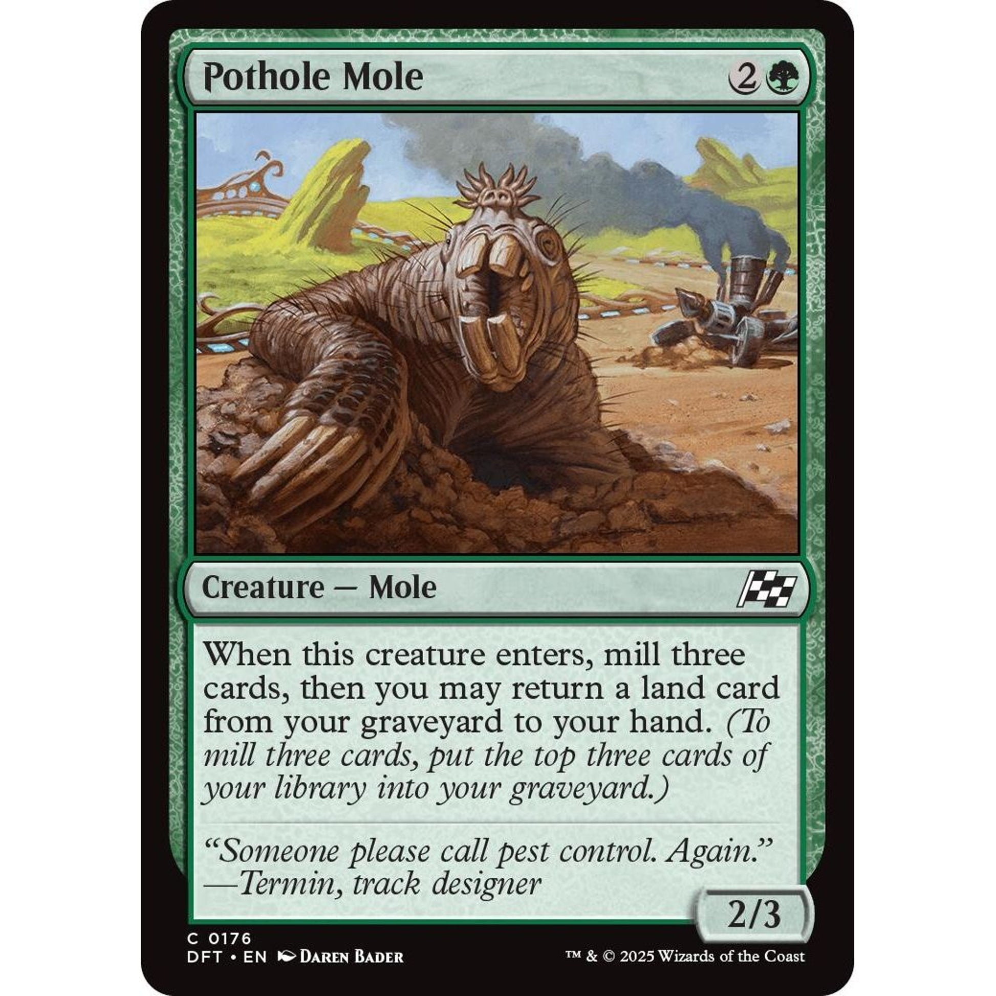 Image for Pothole Mole (176) (DFT) - Magic: The Gathering