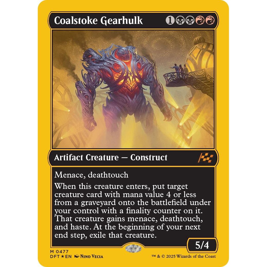 Image for Coalstoke Gearhulk (First-Place Foil) (477) (DFT) - Magic: The Gathering