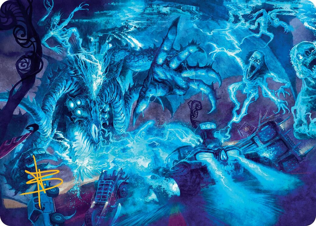 Image for The Speed Demon Art Card (Gold-Stamped Signature) (18) - Magic: The Gathering