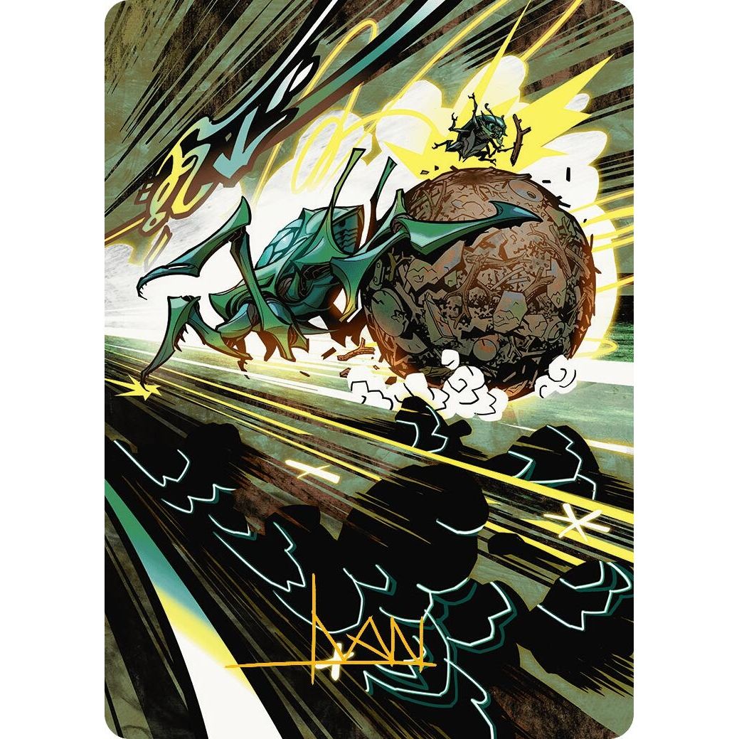 Image for Debris Beetle Art Card (Gold-Stamped Signature) (45) (AADFT) - Magic: The Gathering